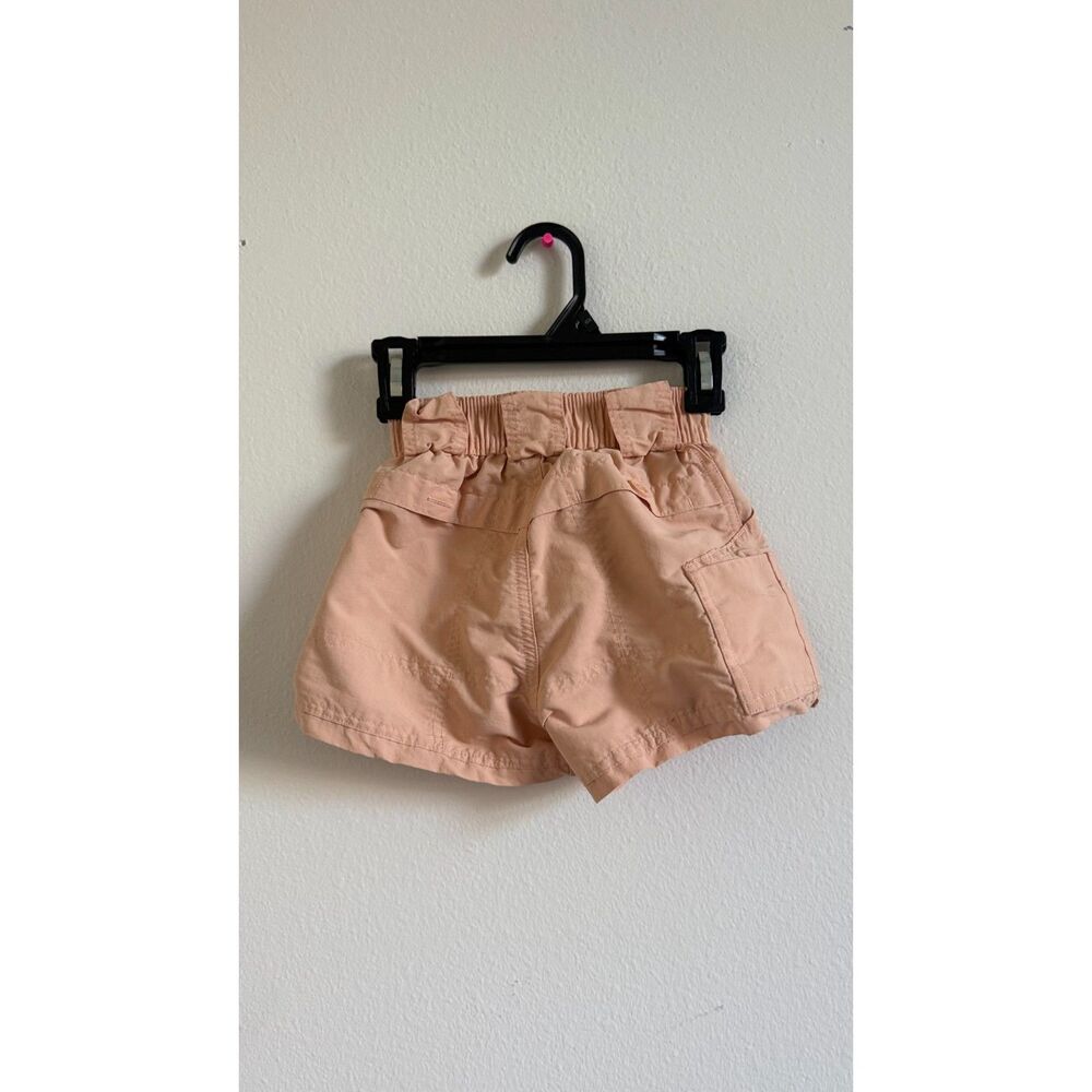 AFTCO Kids Size 20 4-5 Fishing Cargo Shorts Peach Elastic Waist Outdoor